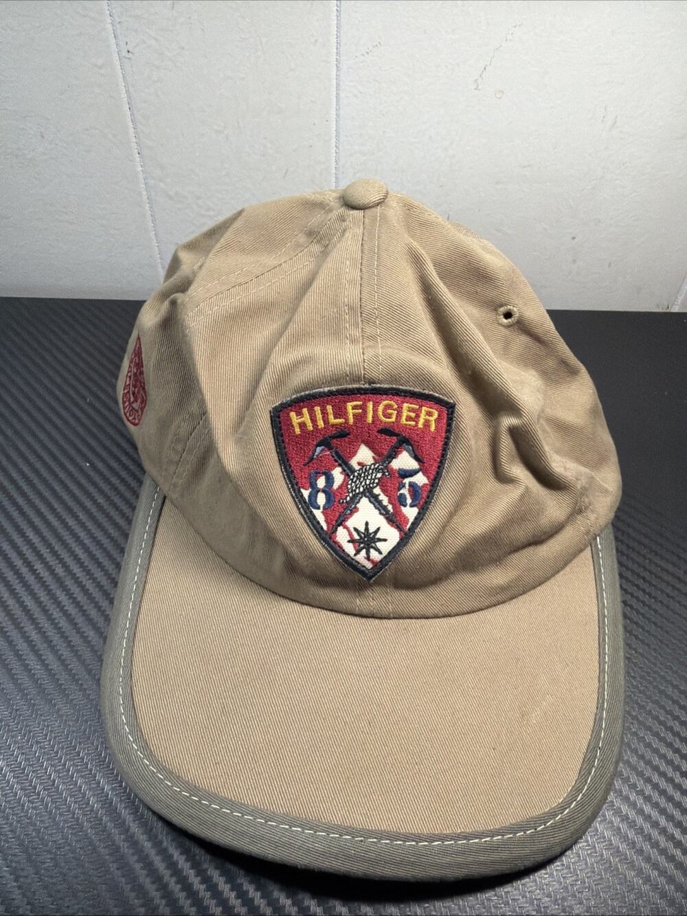 VTG 90s Tommy Hilfiger Expedition Camp Hat Strapback Ranger Outdoor Patch R2